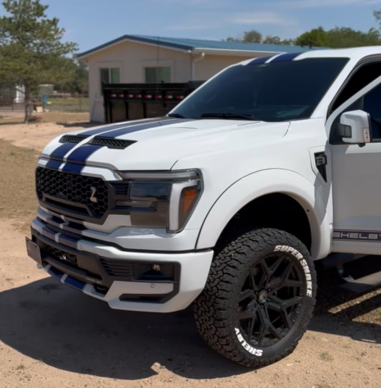 2025 Ford F-150 Shelby Front and Side View with Ravelco Anti-Theft Device Installed